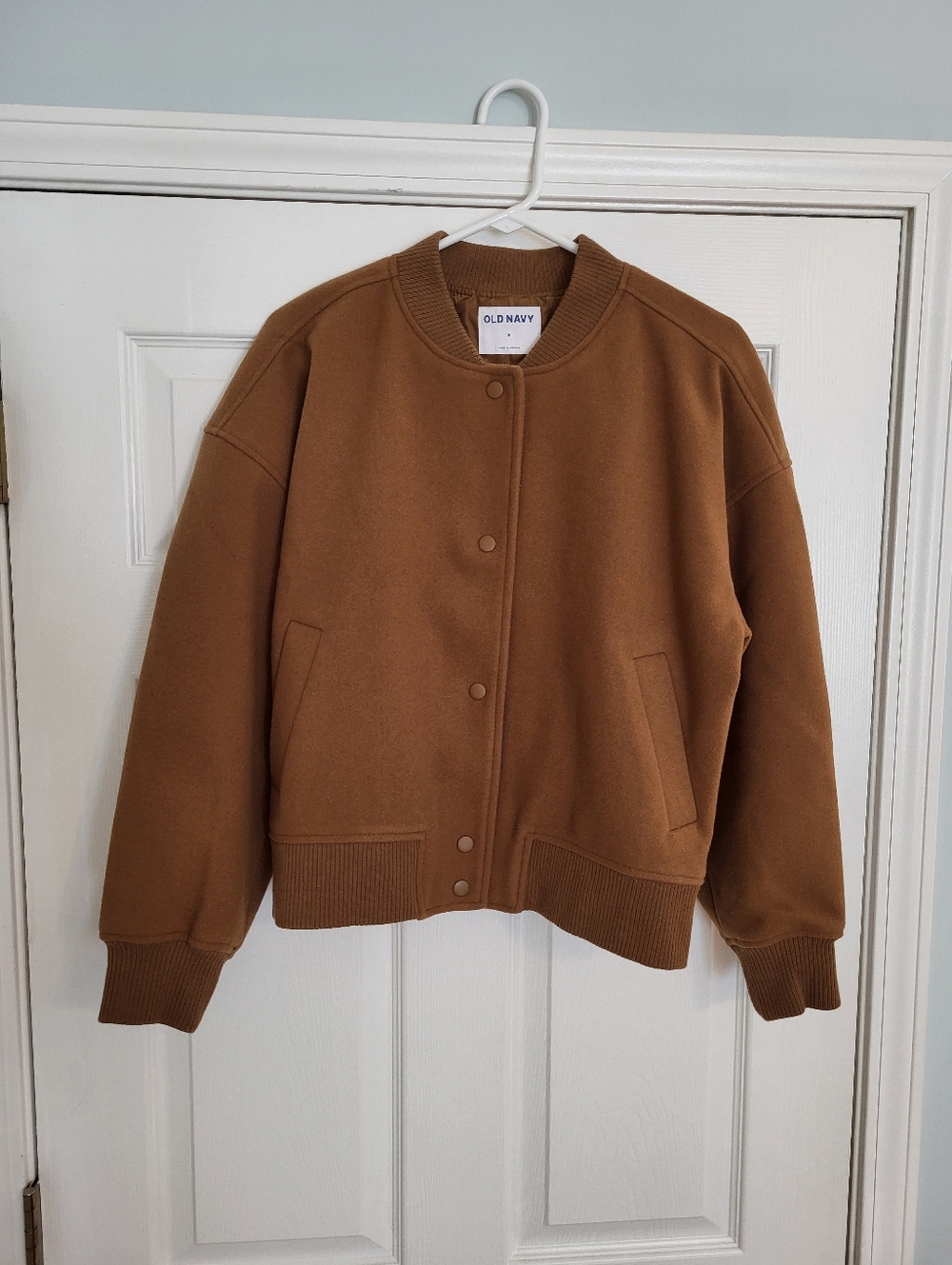 Old Navy Caramel Brown Women's Bomber Jacket